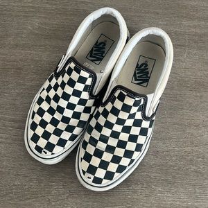 Checkered Slip On Vans